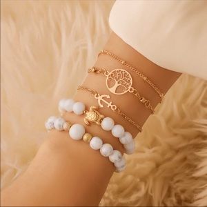Dainty Boho Bangle/Bracelet Set
